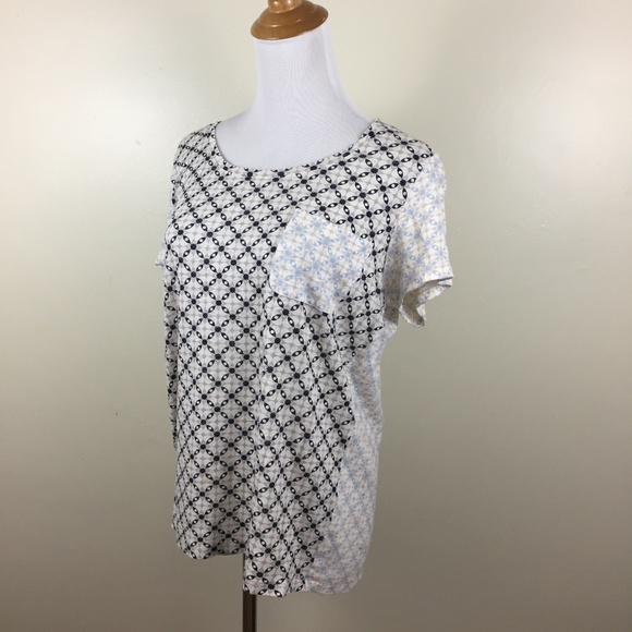 Marc Jacobs Mixed Print 100% Linen Short Sleeve Shirt - Picture 1 of 8